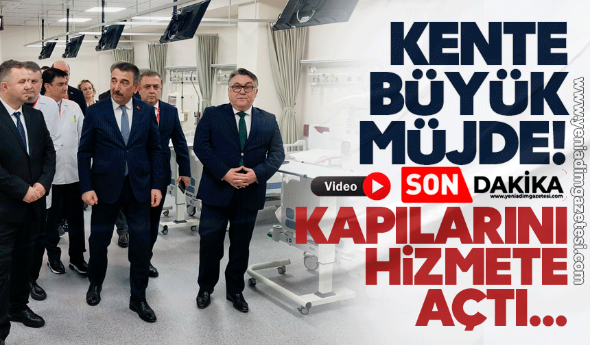 Zonguldak'a büyük müjde! Kapılarını hizmete açtı...