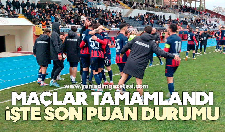 Maçlar tamamlandı: İşte son puan durumu