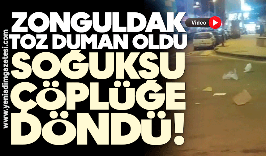 Zonguldak toz duman oldu: Soğuksu çöplüğe döndü!