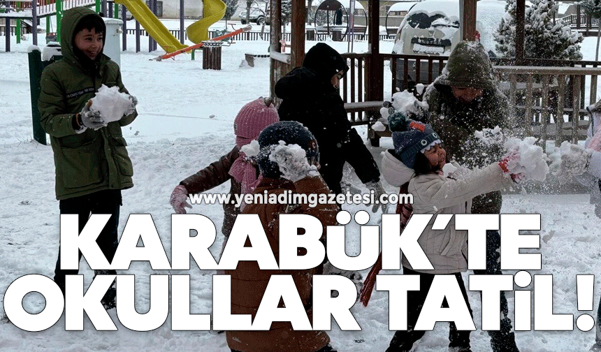Karabük'te eğitim-öğretime kar engeli