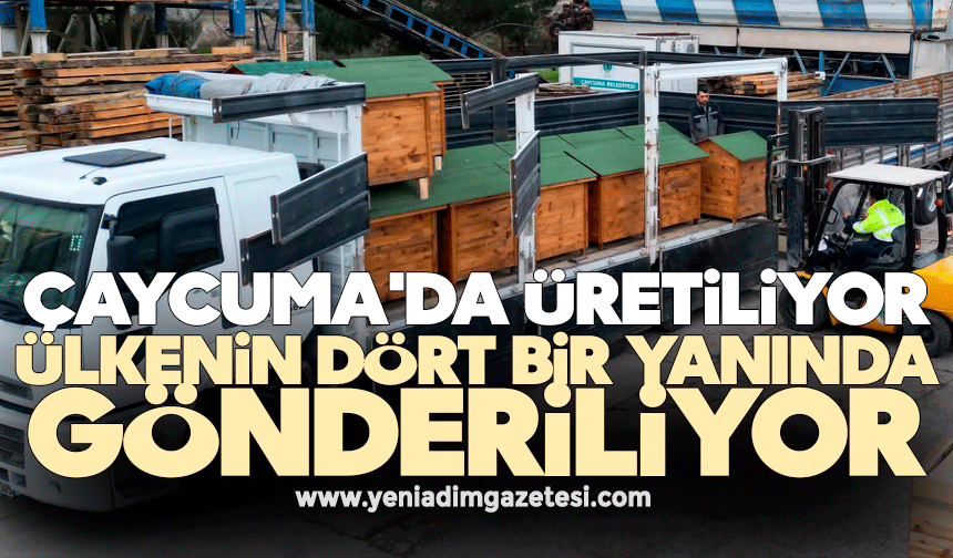 Çaycuma'da üretiliyor ülkenin dört bir yanında gönderiliyor