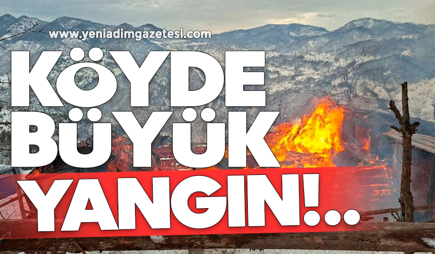 Köyde büyük yangın!