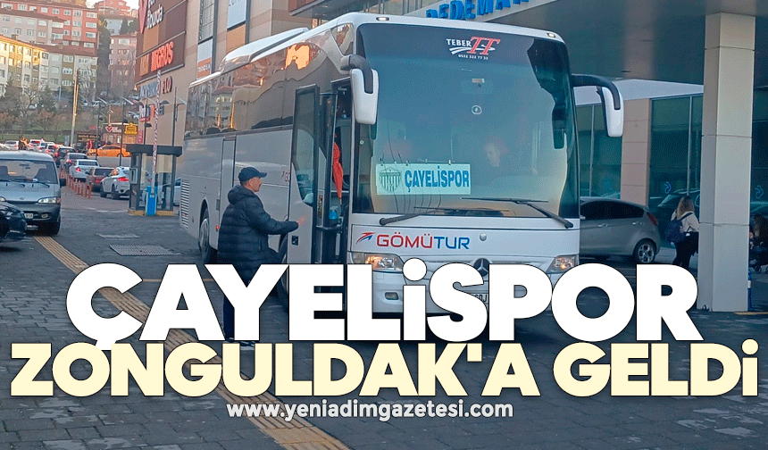 Çayelispor Zonguldak'a geldi