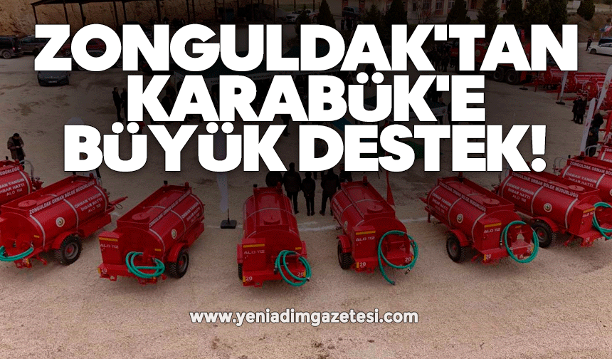 Zonguldak'tan Karabük'e büyük destek!