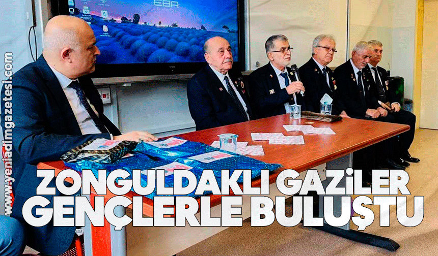 Zonguldaklı gaziler gençlerle buluştu
