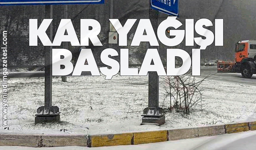 Kar yağışı başladı