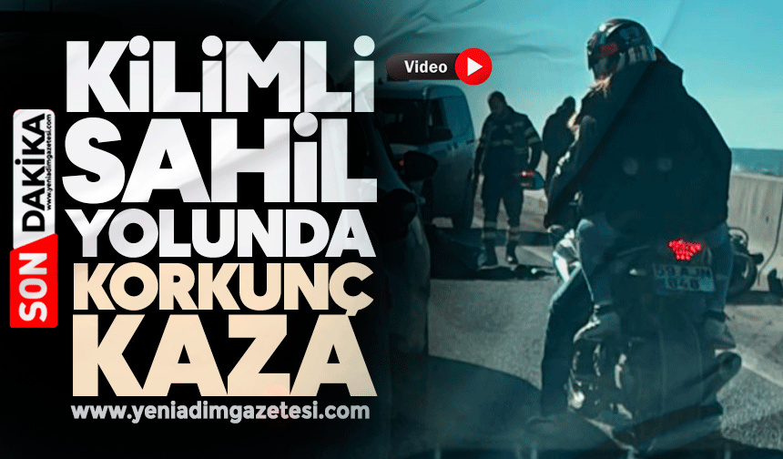 Kilimli Sahil Yolu’nda korkunç kaza