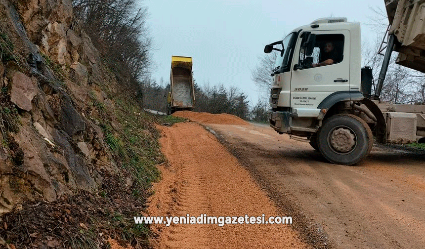 Sarıkaya köyünde altyapı çalışmaları sürüyor