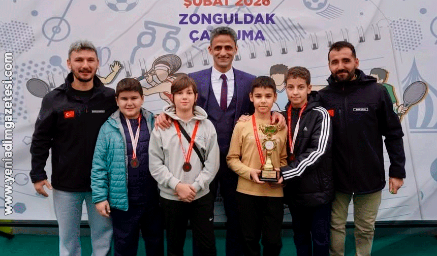 Okul sporları tenis müsabakaları Çaycuma'da tamamlandı