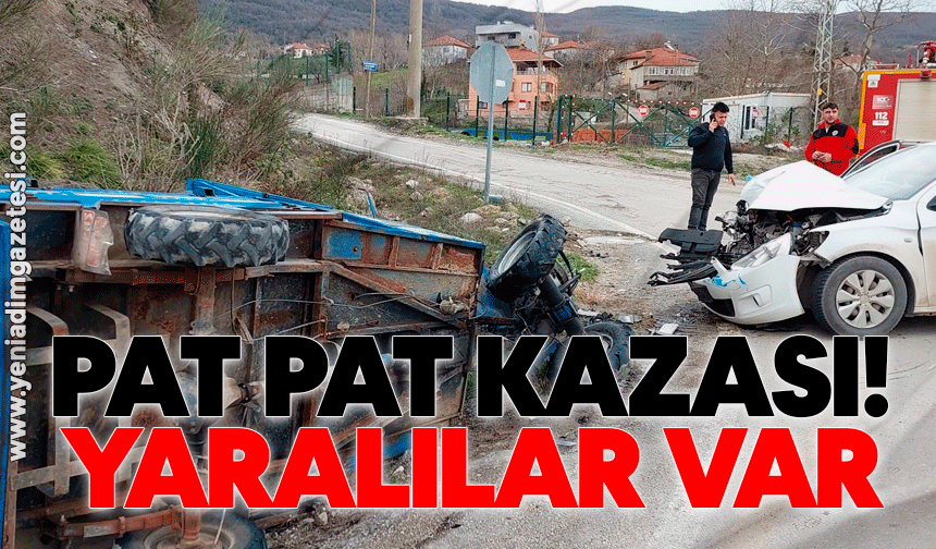 Pat pat kazası! Yaralılar var