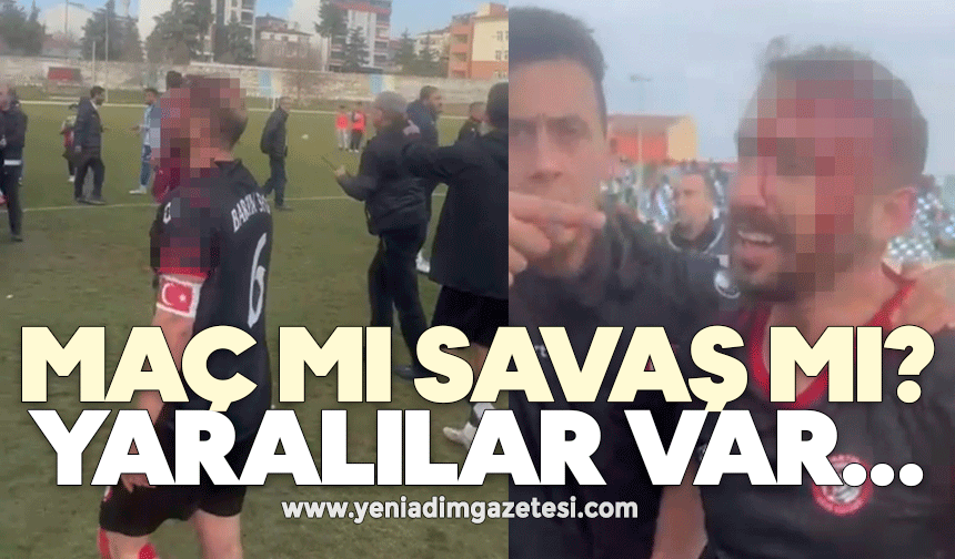 Maç sonu saha karıştı: 3 futbolcu yaralandı