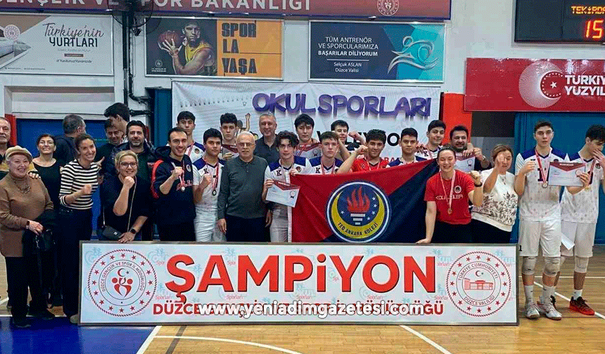 Düzce'de voleybol rüzgarı