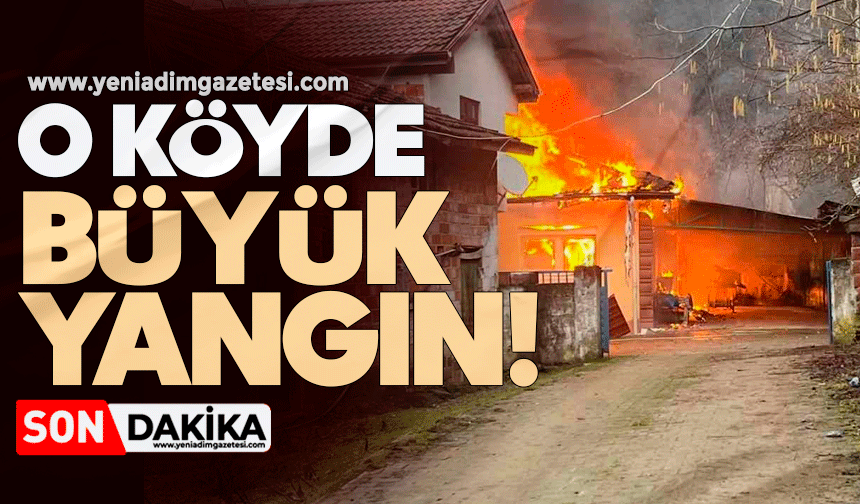 O köyde büyük yangın!