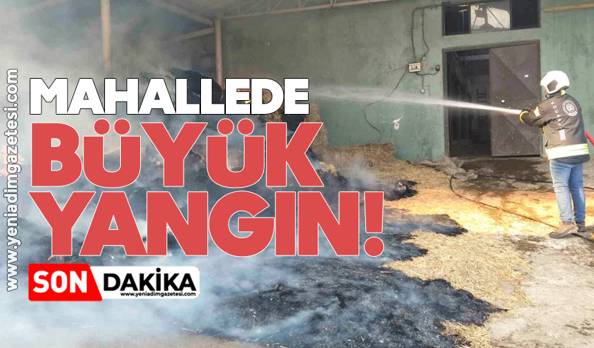Mahallede büyük yangın!