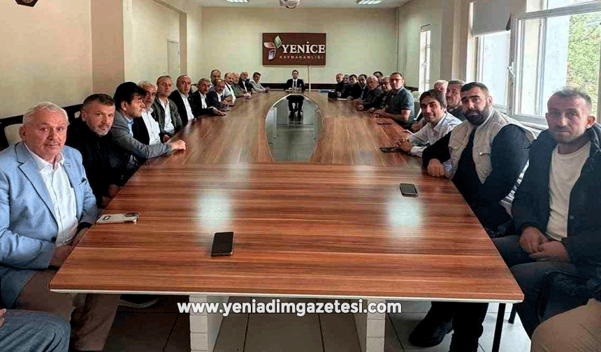 Yenice Muhtarlar Derneği'nden Kaymakam'a destek açıklaması