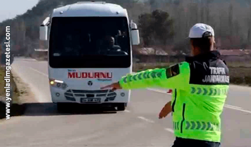 Bolu'da yolcu otobüslerine sivil jandarma denetimi