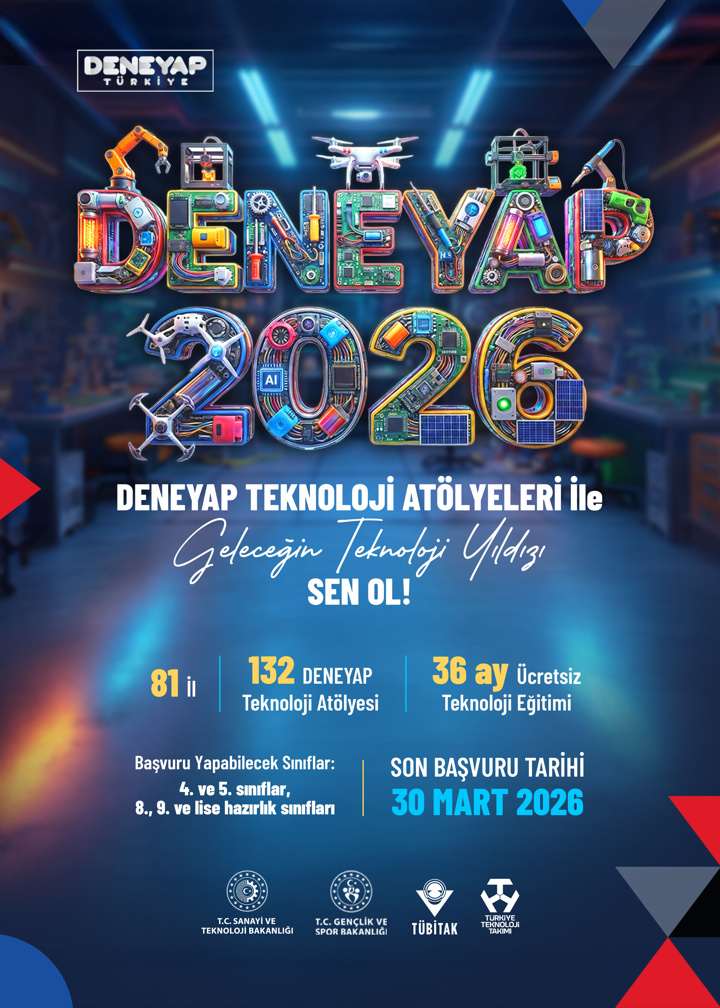 Deneyap 2026 50X70Cm