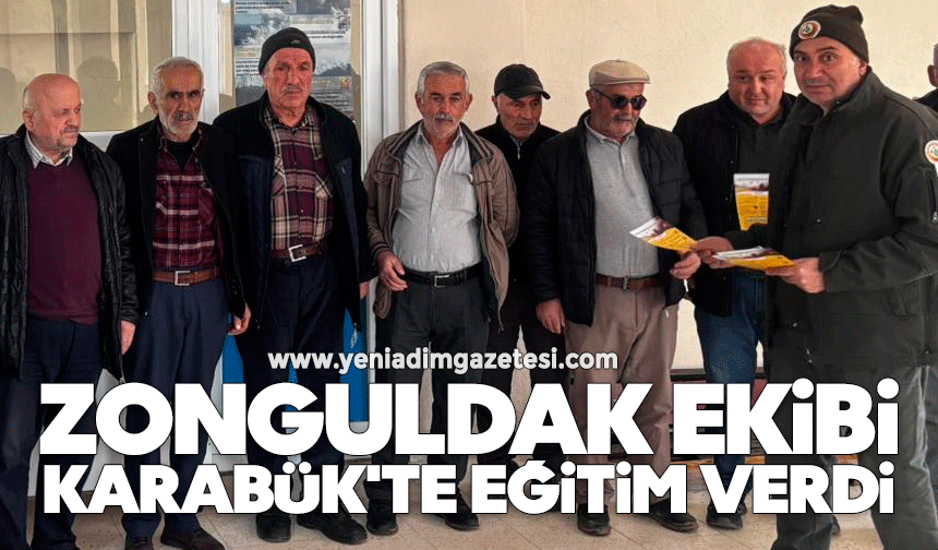 Zonguldak ekibi Karabük'te eğitim verdi