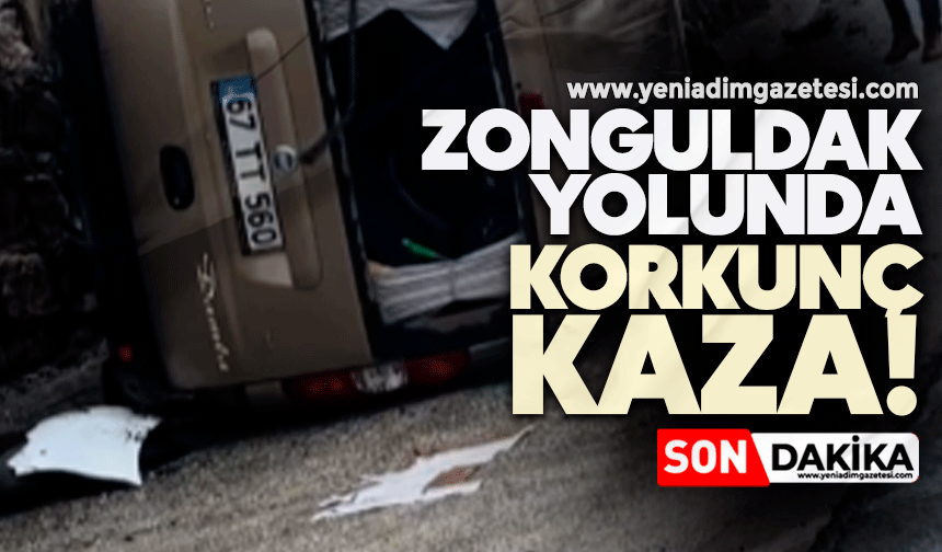 Zonguldak yolunda korkunç kaza!