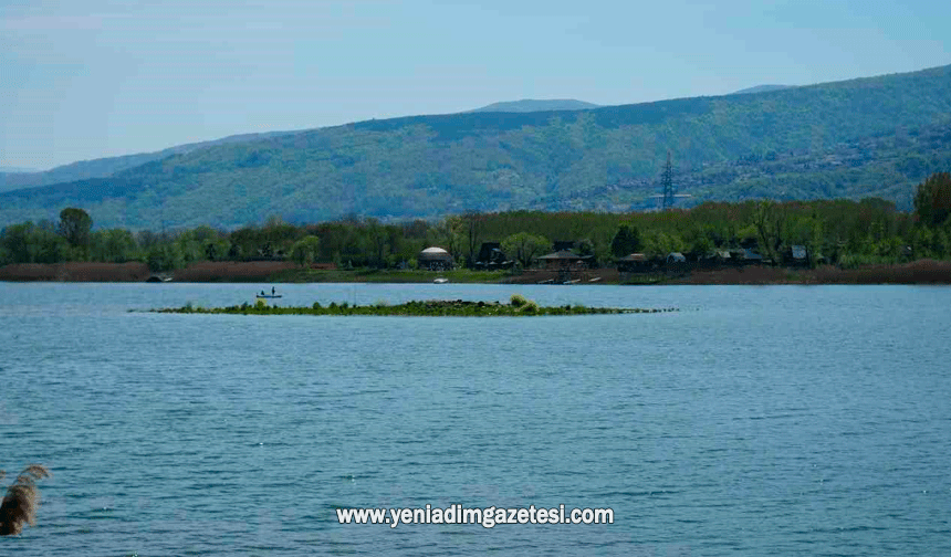 Sapanca Gölü çekildi: Gizemli ada yeniden ortaya çıktı