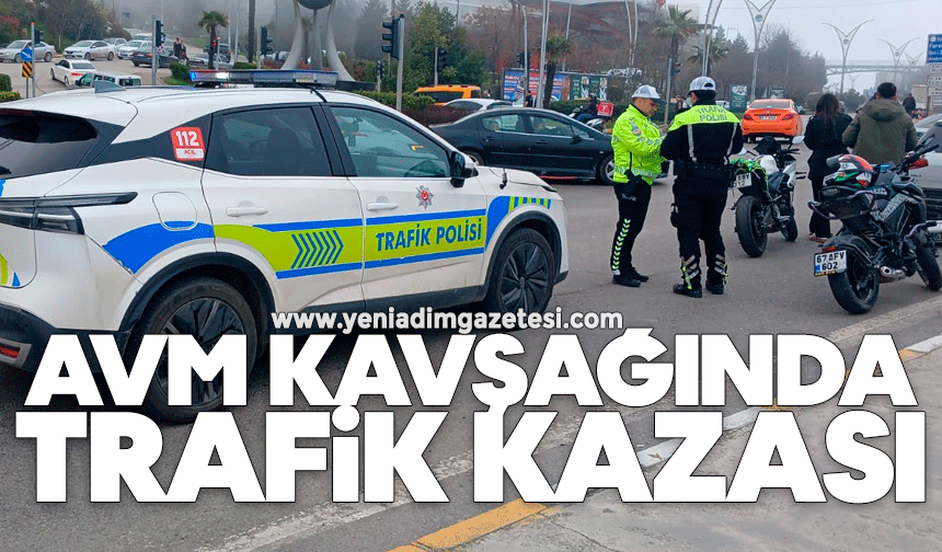 AVM kavşağında kaza