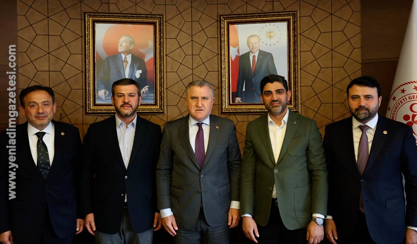 Karabük heyeti Gençlik ve Spor Bakanı Bak ile görüştü
