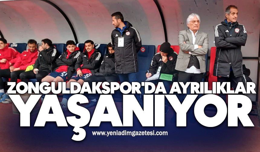 Zonguldakspor'da ayrılıklar yaşanıyor