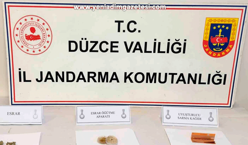 Jandarma uygulamasında 8 kişi uyuşturucu maddeyle yakalandı