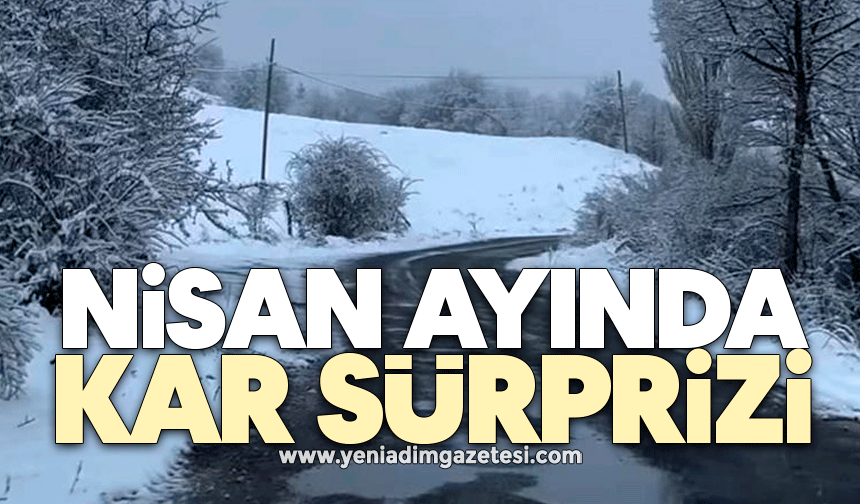 Nisan ayında kar sürprizi