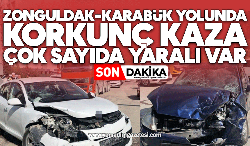 Zonguldak-Karabük yolunda korkunç kaza: Çok sayıda yaralı var