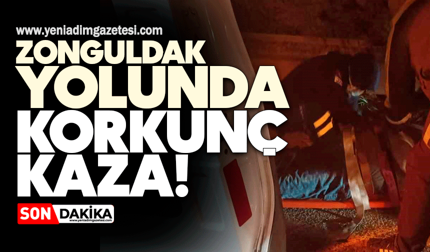 Zonguldak yolunda korkunç kaza!