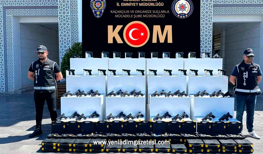 TEM'de silah kaçakçılığı operasyonu: 60 tabanca ele geçirildi