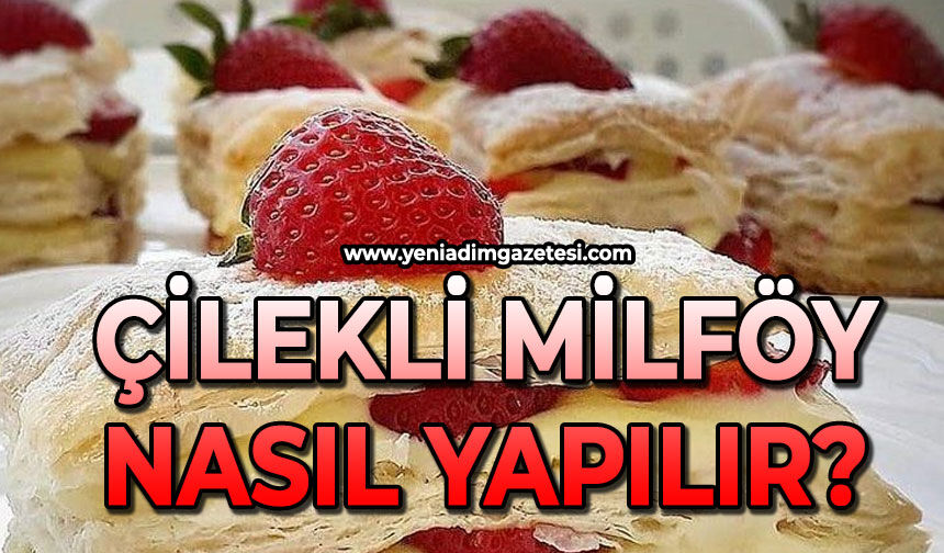 Çilekli Milföy Tatlısı