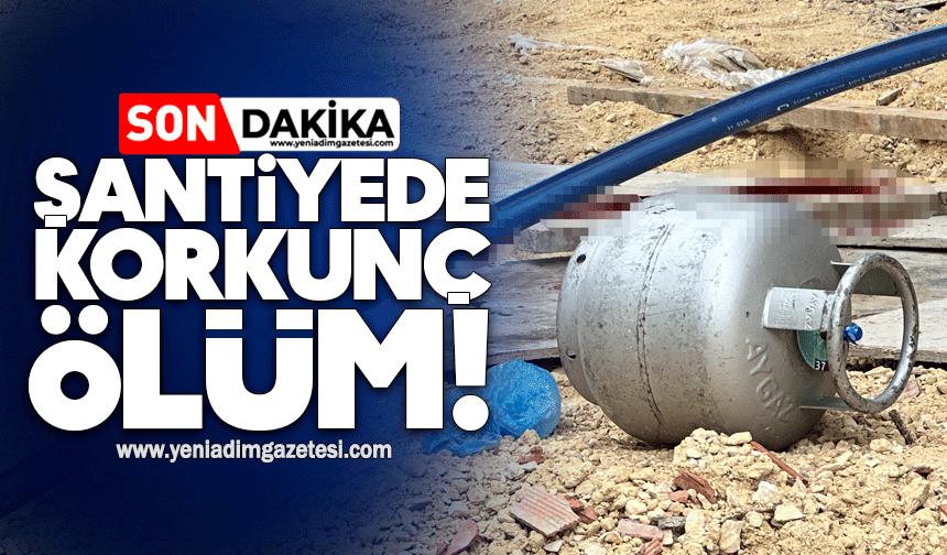 Şantiyede korkunç ölüm...