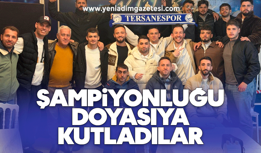 Şampiyonluğu doyasıya kutladılar