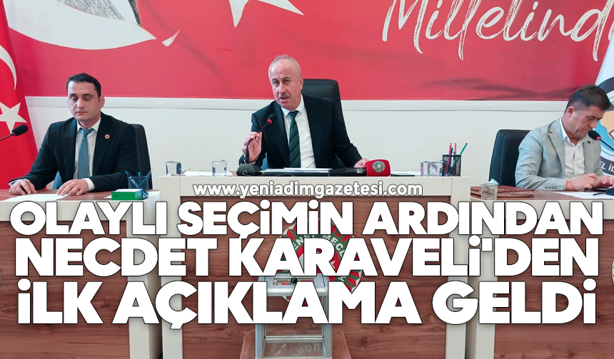 Olaylı seçimin ardından Necdet Karaveli'den ilk açıklama geldi