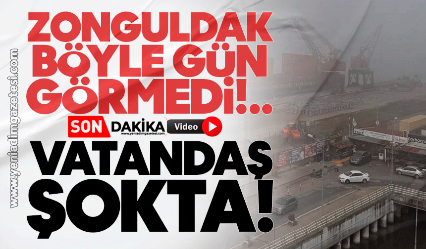 Zonguldak böyle gün görmedi! Vatandaş neye uğradığını şaşırdı