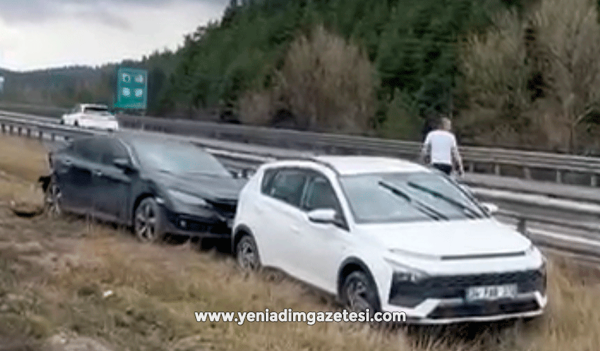 Bolu'da TEM Otoyolu'nda 10 araçlı zincirleme kaza: 6 yaralı