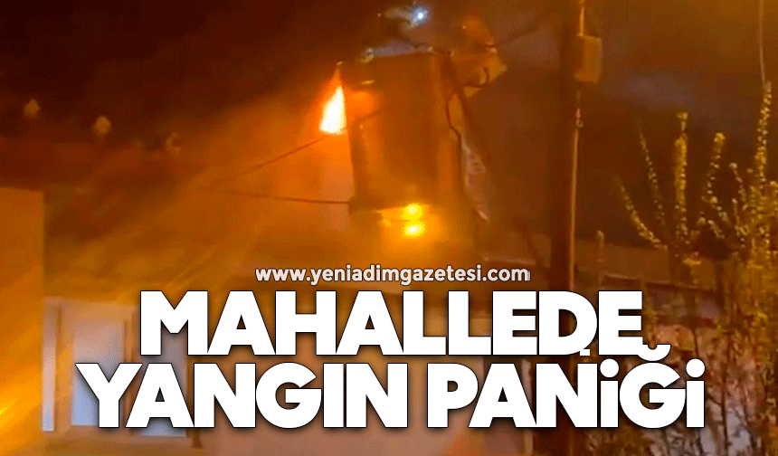Mahallede yangın paniği