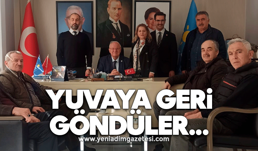 Yuvaya geri göndüler...