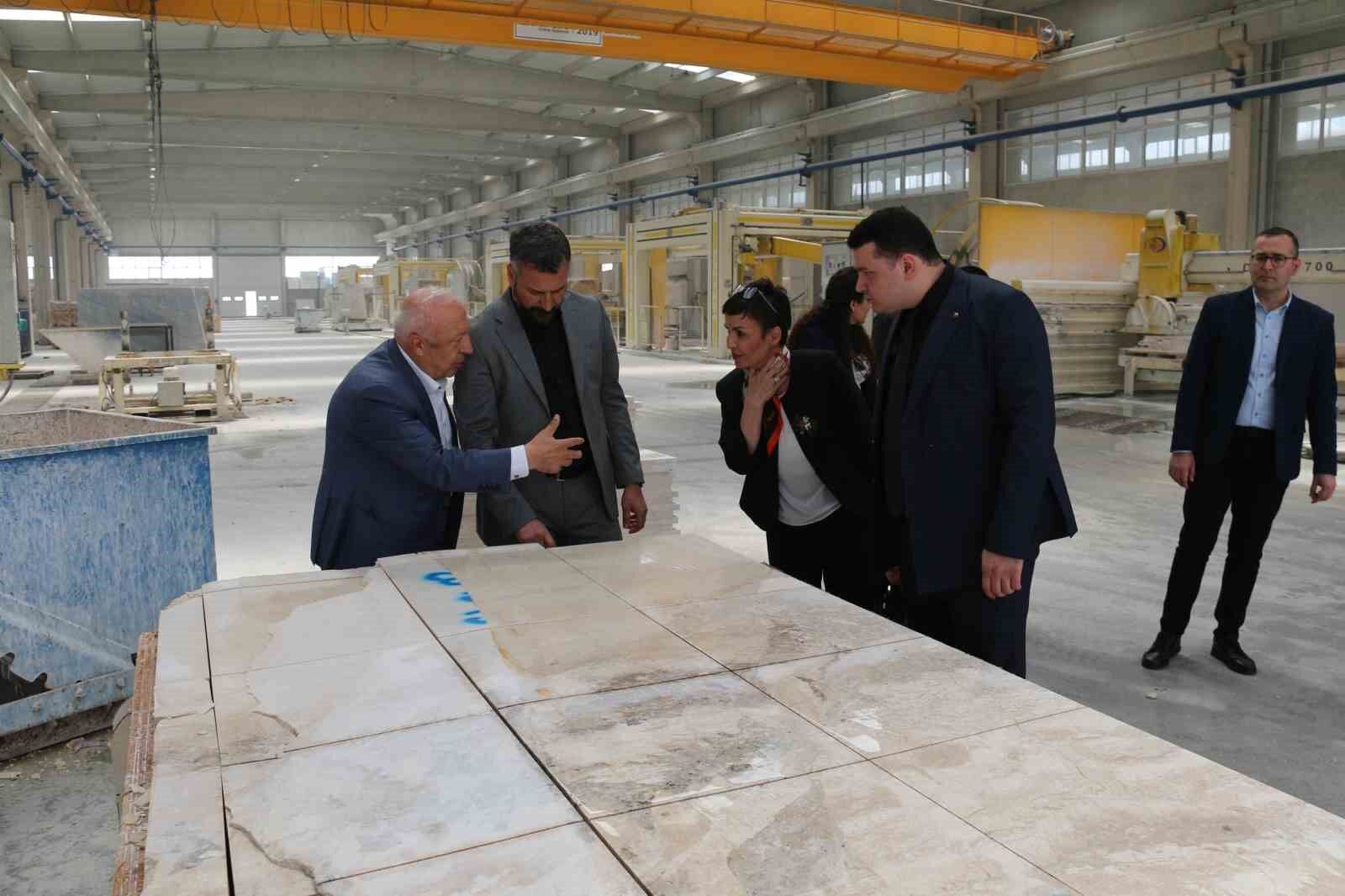 Eskipazar sarı traverten taşı için Afyon'da inceleme gezisi