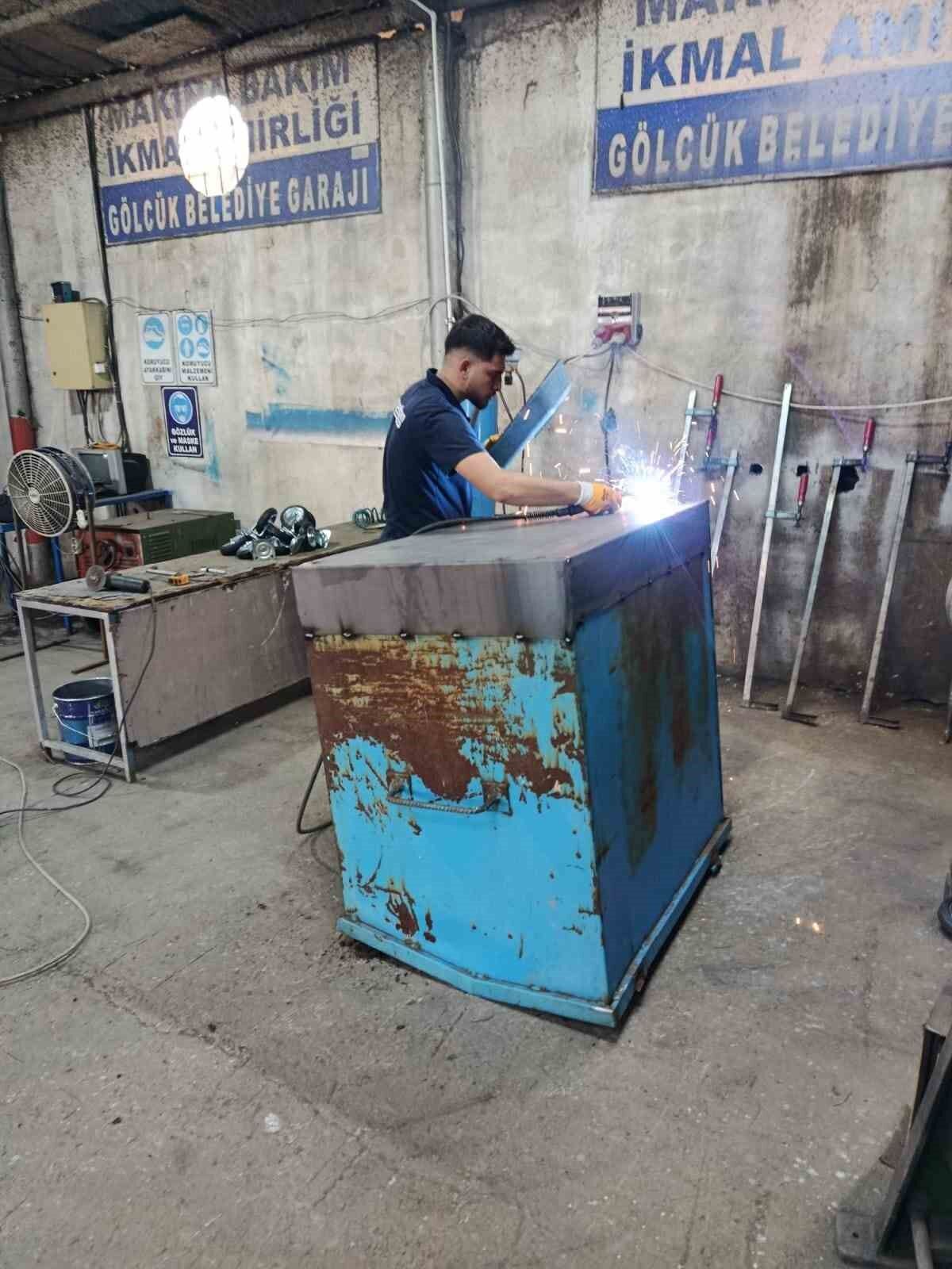 Eskiyen konteynerler çöpe gitmiyor