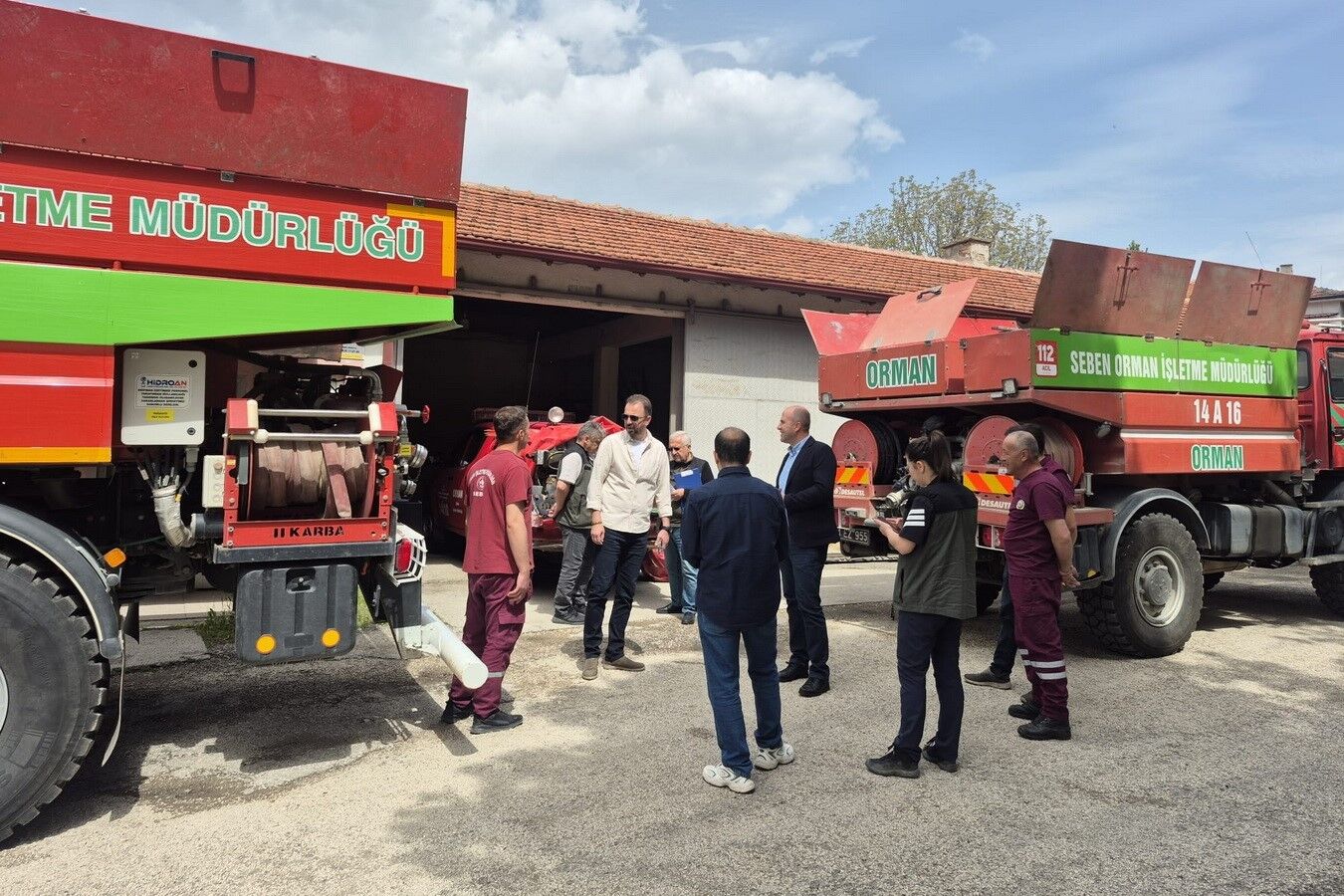Yangın söndürme araçları zorlu sezon öncesi denetimden geçti