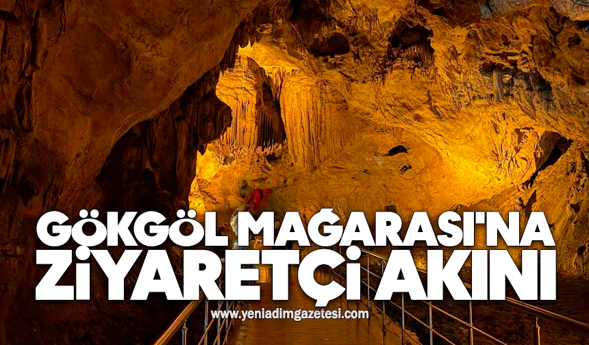 Gökgöl Mağarası'na bayramda ziyaretçi akını