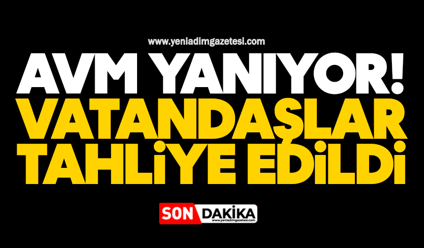 AVM’de yangın paniği! Vatandaşlar tahliye edildi