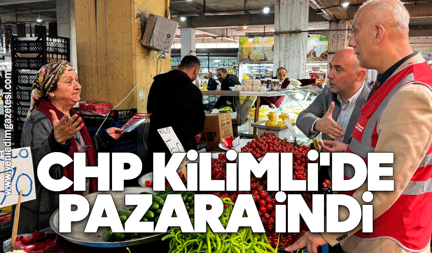 CHP Kilimli'de pazara indi