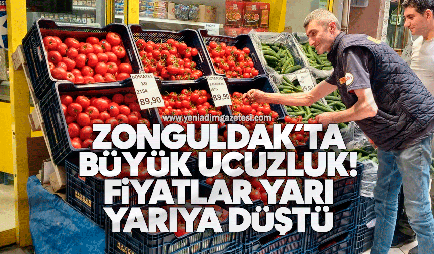 Zonguldak’ta büyük ucuzluk: Fiyatlar yarı yarıya düştü