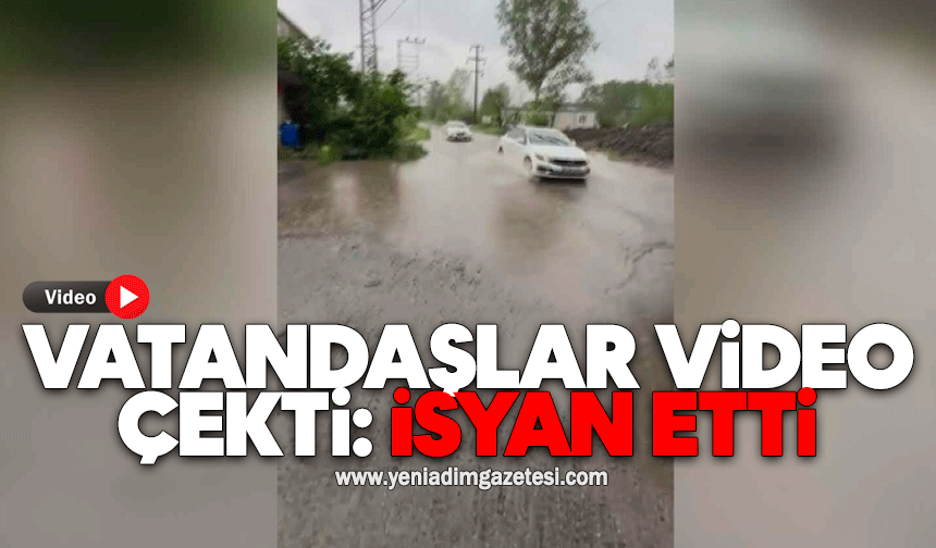 Vatandaşlar video çekti: İsyan etti