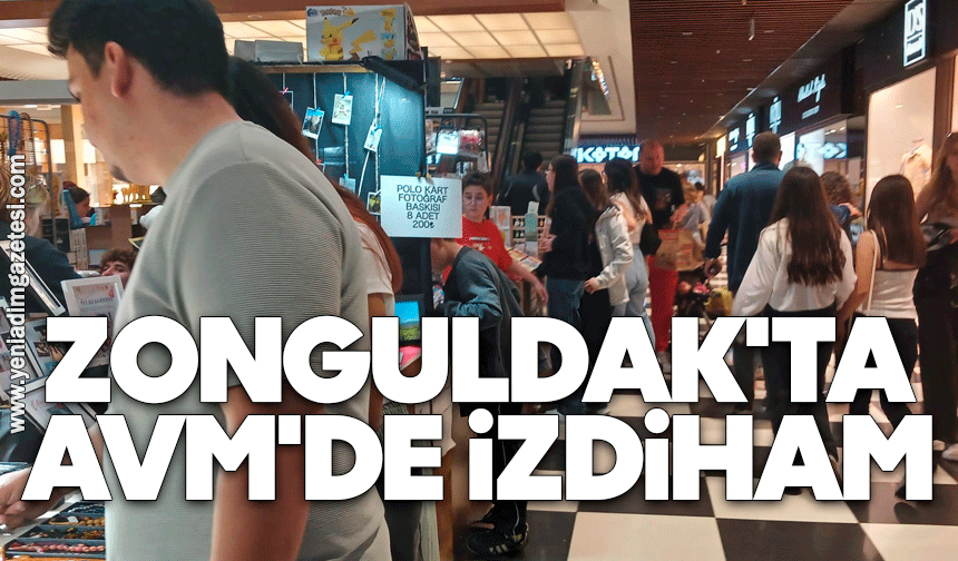 Zonguldak'ta AVM'de izdiham