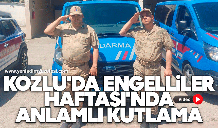 Kozlu'da Engelliler Haftası'nda anlamlı kutlama
